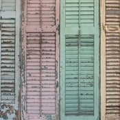Image of The Beach House Shutters Backdrop- Multi Color