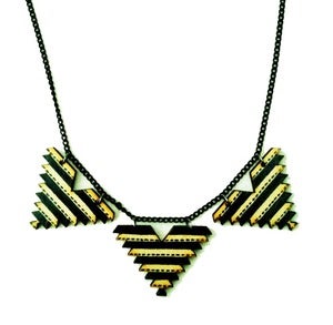 Image of 'Tribal Pyramids' necklace