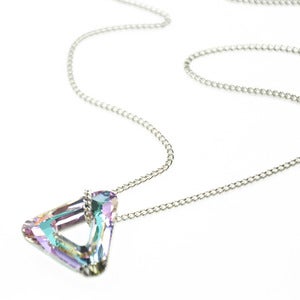 Image of Cosmic. SWAROVSKI™ Crystal Triangle Necklace