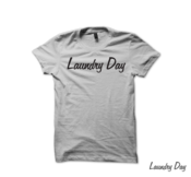 Image of Laundry Day Logo Basic Tee LIGHT GRAY