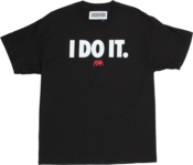 Image of I DO IT TEE | BLACK / WHITE SNAKESKIN / RED SNAKESKIN