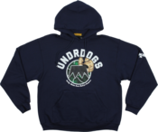 Image of UNDR-DOGS PULLOVER HOODED SWEATSHIRT | NAVY / SNAKESKIN