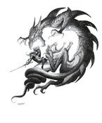 Image of RAMPANT LION, KNIGHT vs DRAGON