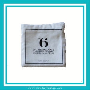 Image of Numerology Cocktail Napkin Set