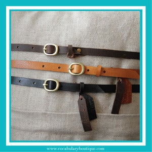 Image of Dalamere Skinny Leather Belt