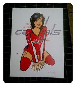 Image of Washington "Caps Girl 2011" Print
