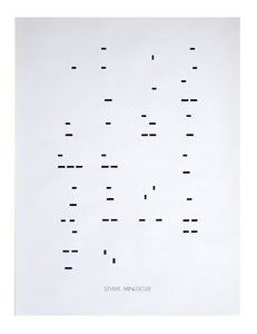 Image of Minuscule print