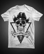 Image of Skull Cowboy WHITE