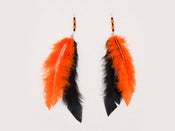 Image of Black & Orange Earrings
