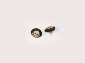 Image of Skull Button Earrings