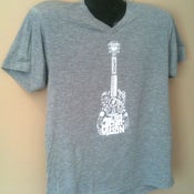 Image of Gray Guitar v-neck shirt