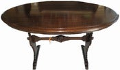 Image of Unusual Oval Designer Trestle Table NR 