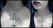 Image of Cross Choker Necklace