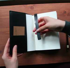 Image of O-Check Leather Diary