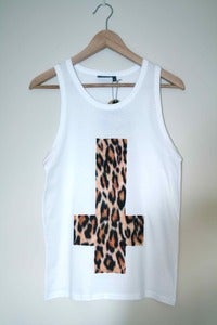 Image of Upside Down Leopard Cross Vest