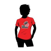 Image of Red lady fit tshirt