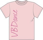 Image of Girls VBDance T-Shirt Pink on Pink