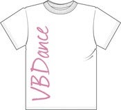 Image of Girls VBDance T-Shirt Pink on White