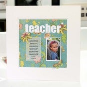 Image of For my Teacher - PaperArt