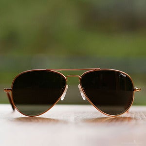 Image of Randolph Engineering Concorde Sunglasses - Gold Frame AGX Lens