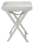 Image of French Country White Tray Table