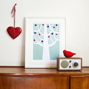 Image of The Woods Screen Print | Aqua
