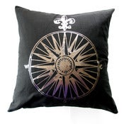 Image of Azimuth 18x18 pillow {black}