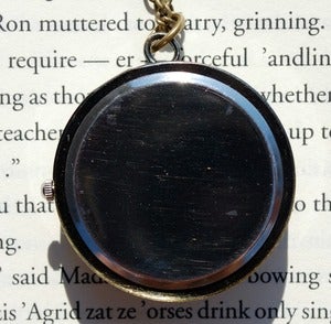 Image of Owl Pendant Watch Necklace