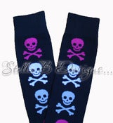 Image of Stella B's Leg Lovies, Black & Skulls