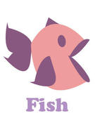 Image of fish pink & purple