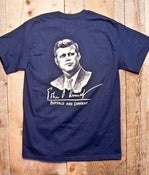 Image of John F. Kennedy - Heritage Pocket T-Shirt - Navy 