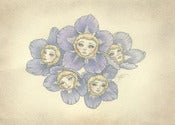 Image of Forget-me-nots mini print