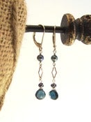 Image of London Blue Topaz Earrings - One-of-a-Kind (F757)