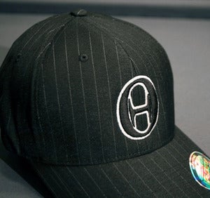 Image of Zero Hedge 'FlexFit' Hat - Black Pinstripe - NEW
