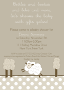 Image of Little Lambie Shower Invitation
