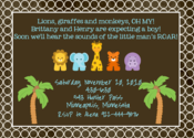 Image of Mod Jungle Shower Invitation