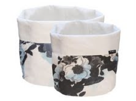 Image of romani rose basket set: blue/black
