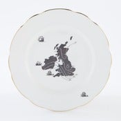Image of Cake plate - UK & Ireland Map- Home Sweet Home