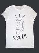 Image of 'Ecoute' Hand-painted T-Shirt