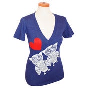 Image of Owl Love Deep V-neck