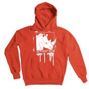 Image of Charge Clothing "stencil" Red Hoody