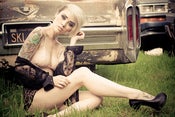 Image of Lace top print