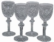 Image of Set 4 Signed Waterford Crystal Powerscourt Sherry Stems 