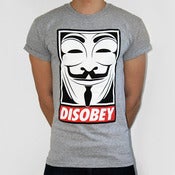 Image of Grey Disobey Project V for Vendetta Tee