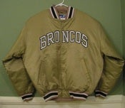 Image of DEADSTOCK VINTAGE DENVER BRONCOS STARTER "SAMPLE" SATIN JACKET