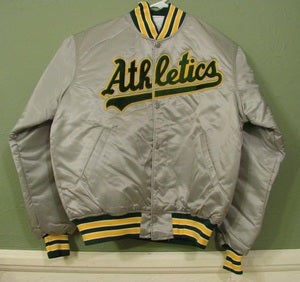 Image of DEADSTOCK VINTAGE OAKLAND ATHLETICS STARTER SATIN JACKET