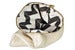 Image of Chevron Reversible Gold Clutch
