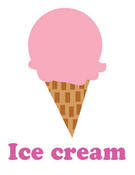 Image of ice cream strawberry