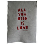 Image of tea towel - all you need is love
