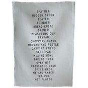 Image of tea towel - kitchen